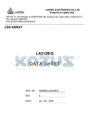 LA212B-G datasheet - LED ARRAY