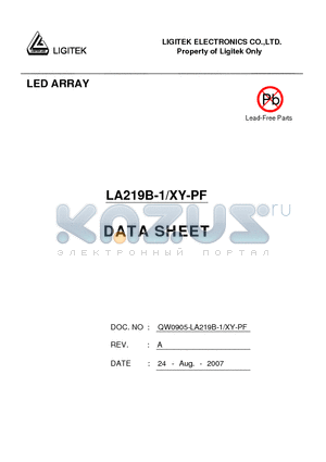 LA219B-1-XY-PF datasheet - LED ARRAY