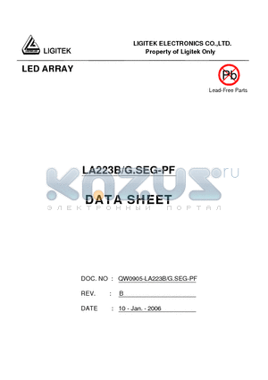 LA223B-G.SEG-PF datasheet - LED ARRAY