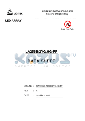 LA256B-2YG.HG-PF datasheet - LED ARRAY