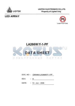 LA266W-Y-1-PF datasheet - LED ARRAY