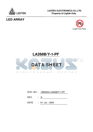 LA268B-Y-1-PF datasheet - LED ARRAY