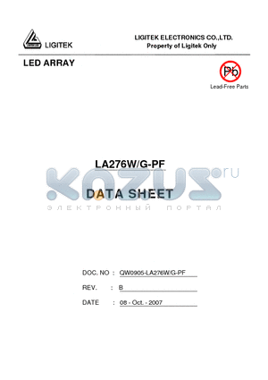 LA276W-G-PF datasheet - LED ARRAY