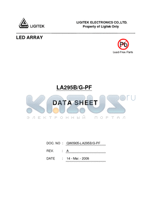 LA295B-G-PF datasheet - LED ARRAY