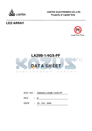 LA29B-1-4GX-PF datasheet - LED ARRAY