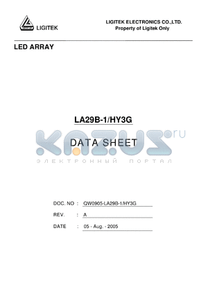 LA29B-1-HY3G datasheet - LED ARRAY