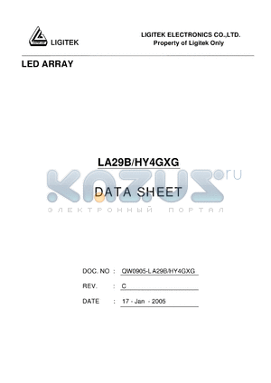 LA29B-HY4GXG datasheet - LED ARRAY