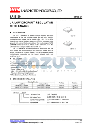 LR18120_11 datasheet - 2A LOW DROPOUT REGULATOR WITH ENABLE