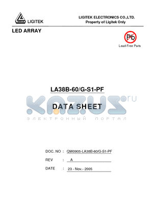 LA38B-60-G-S1-PF datasheet - LED ARRAY
