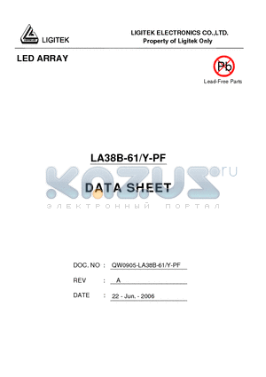LA38B-61-Y-PF datasheet - LED ARRAY