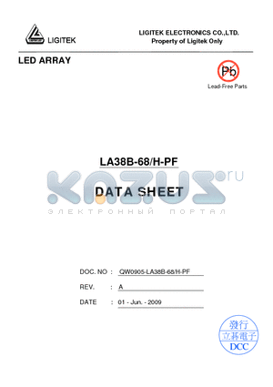 LA38B-68-H-PF datasheet - LED ARRAY