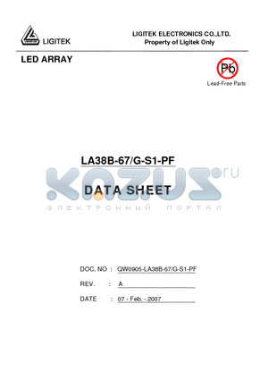 LA38B-67-G-S1-PF datasheet - LED ARRAY
