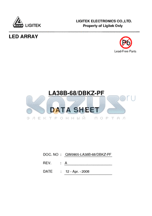 LA38B-68-DBKZ-PF datasheet - LED ARRAY