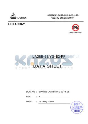 LA38B-68-YG-S2-PF datasheet - LED ARRAY