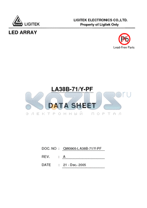 LA38B-71-Y-PF datasheet - LED ARRAY