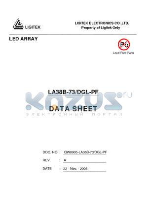 LA38B-73-DGL-PF datasheet - LED ARRAY
