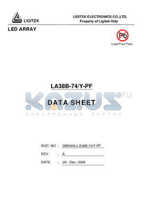 LA38B-74-Y-PF datasheet - LED ARRAY