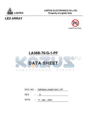 LA38B-76-G-1-PF datasheet - LED ARRAY