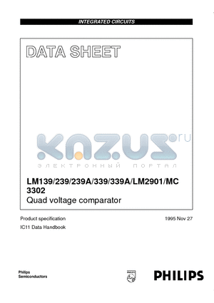 MC3302N datasheet - Quad voltage comparator