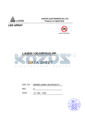LA38W-130-HRF9UG-PF datasheet - LED ARRAY