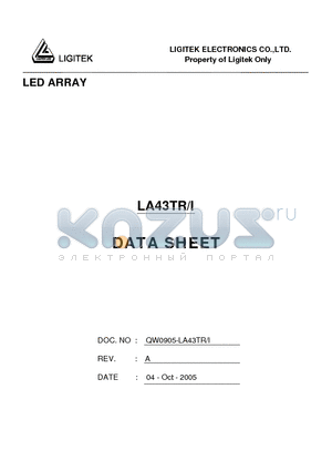 LA43TR-I datasheet - LED ARRAY