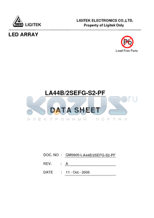 LA44B-2SEFG-S2-PF datasheet - LED ARRAY