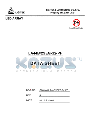 LA44B-2SEG-S2-PF datasheet - LED ARRAY