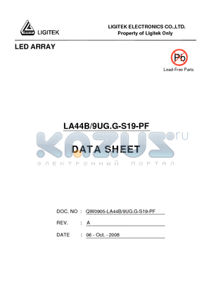 LA44B-9UG.G-S19-PF datasheet - LED ARRAY