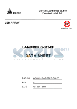 LA44B-DBK.G-S12-PF datasheet - LED ARRAY
