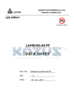 LA44B-HG-AS-PF datasheet - LED ARRAY