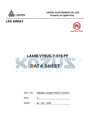 LA44B-VY9UG.Y-S19-PF datasheet - LED ARRAY