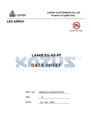 LA44B-XG-AS-PF datasheet - LED ARRAY