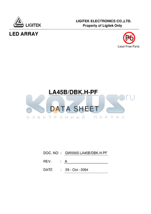 LA45B-DBK.H-PF datasheet - LED ARRAY