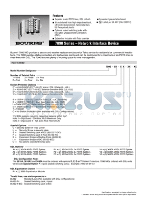 7090-01-BB-P1-R1 datasheet - Network Interface Device