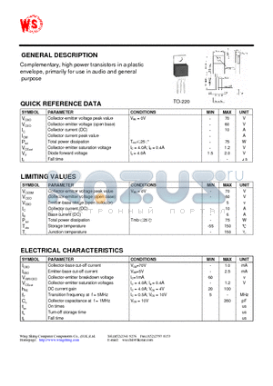 MJE2955T datasheet - SILICON EPITAXIAL PLANAR TRANSISTOR