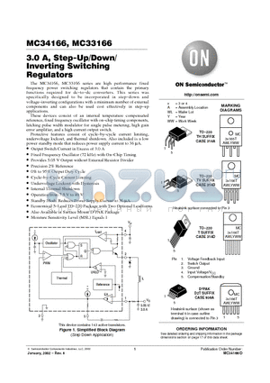 MC33166D2TR4 datasheet - POWER SWITCHING REGULATORS