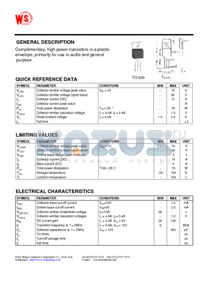 MJE3055 datasheet - SILICON EPITAXIAL PLANAR TRANSISTOR