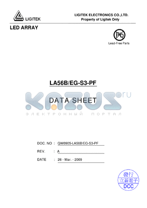 LA56B-EG-S3-PF datasheet - LED ARRAY