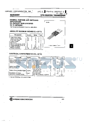 MJE3055T datasheet - NPN (GENERAL PURPOSE AND SWITCHING APPLICATIONS)