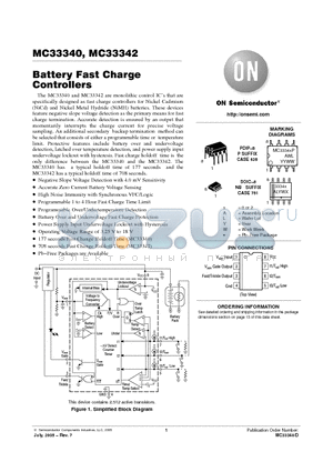 MC33340P datasheet - Battery Fast Charge Controllers