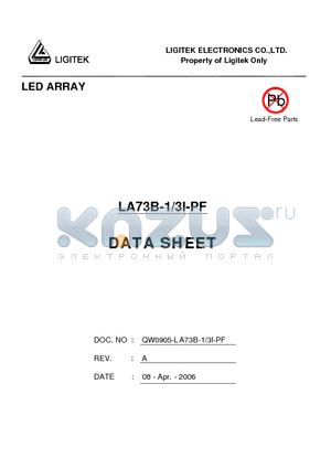 LA73B-1-3I-PF datasheet - LED ARRAY