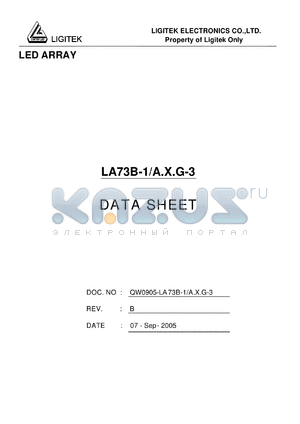LA73B-1-A.X.G-3 datasheet - LED ARRAY