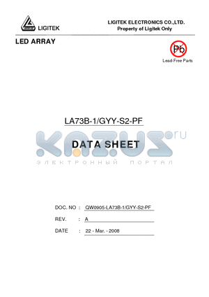 LA73B-1-GYY-S2-PF datasheet - LED ARRAY
