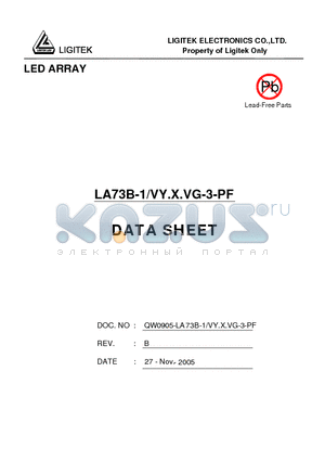 LA73B-1-VY.X.VG-3-PF datasheet - LED ARRAY