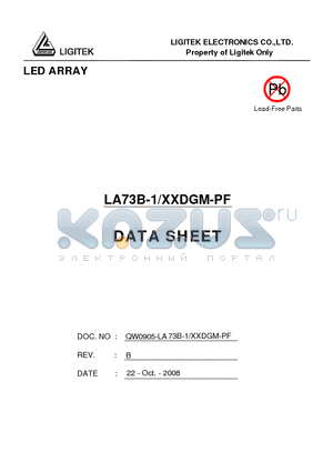 LA73B-1-XXDGM-PF datasheet - LED ARRAY
