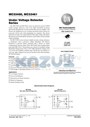 MC33461SQ-20CTR datasheet - Under Voltage Detector Series