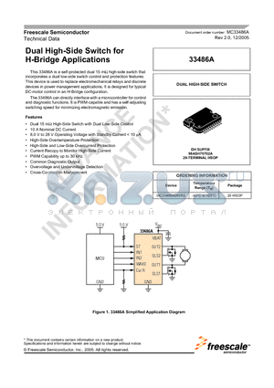 MC33486ADH datasheet - Dual High-Side Switch for H-Bridge Applications