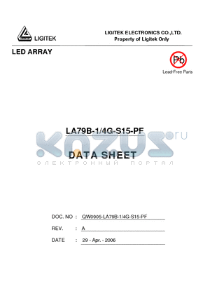 LA79B-1-4G-S15-PF datasheet - LED ARRAY