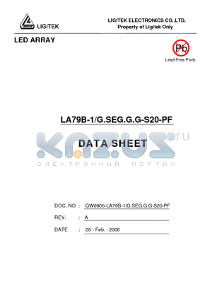 LA79B-1-G.SEG.G.G-S20-PF datasheet - LED ARRAY