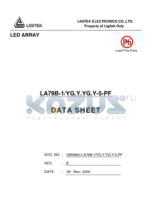 LA79B-1-YG.Y.YG.Y-5-PF datasheet - LED ARRAY